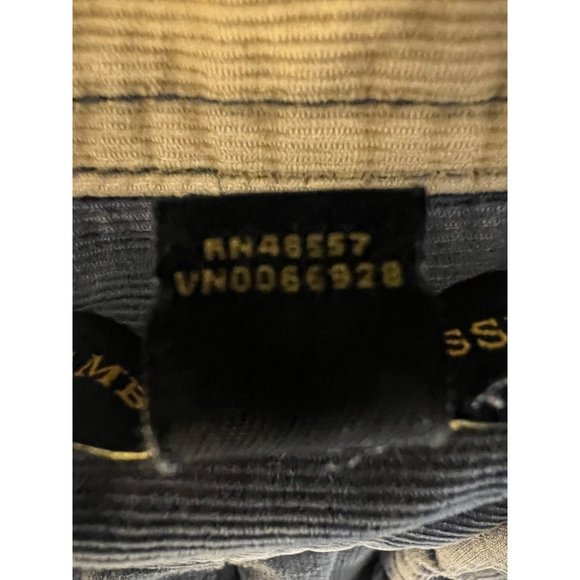 Cambridge Classic Large Blue Men’s Button up Corduroy, Long Sleeve Collar Pocket - Picture 12 of 13